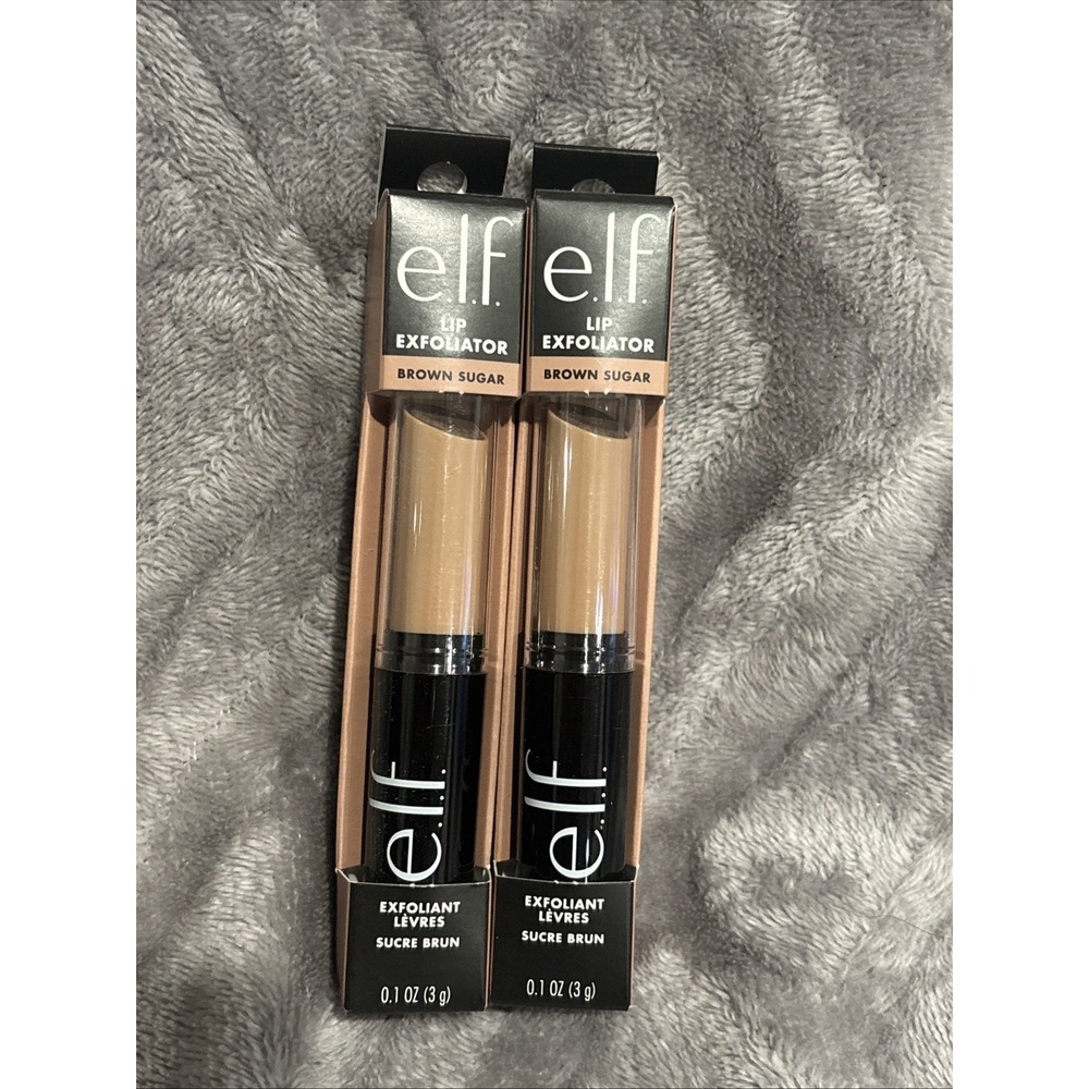Lot of 2- ELF Lip‎ Exfoliator Scrubs Smoothing Conditioning Brown Sugar #83475